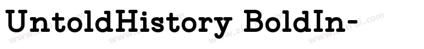 UntoldHistory BoldIn字体转换 UntoldHistory BoldIn字体转换